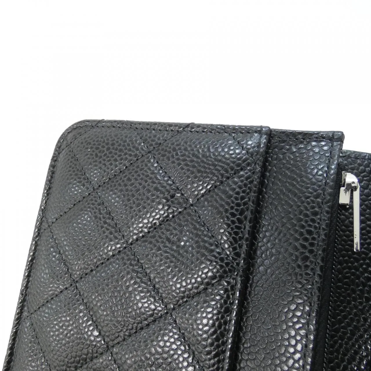 CHANEL Timeless Classic AP0250 Wallet Grained Calfskin 黑色 荔枝紋牛皮 中古品A - 縮圖 7