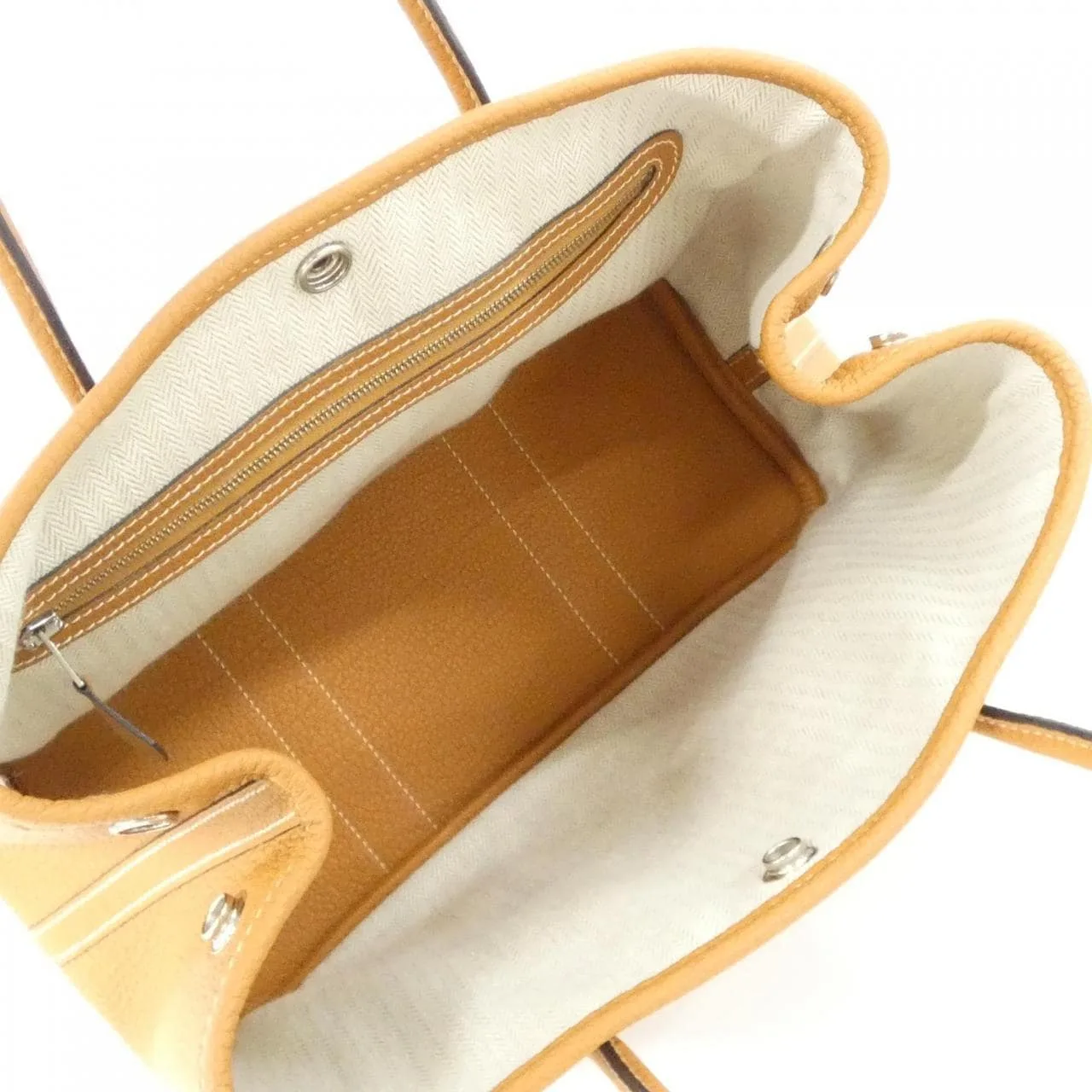 HERMES Garden Party 051568CK Tote Black Rank A - Thumbnail 7