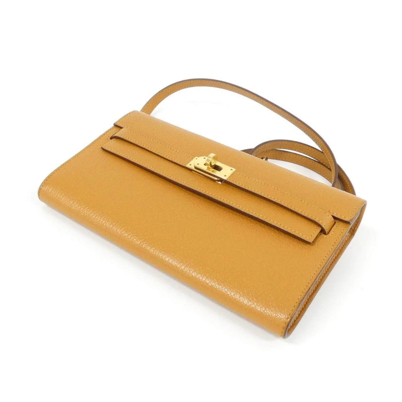 HERMES Kelly 080255CC Wallet Black Rank A - Thumbnail 3