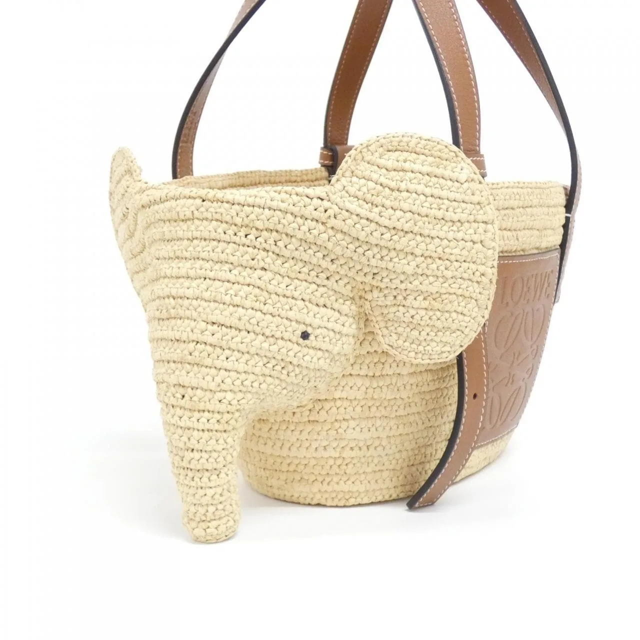 LOEWE Basket A546T37X01 Handbag Black Rank A - Thumbnail 4