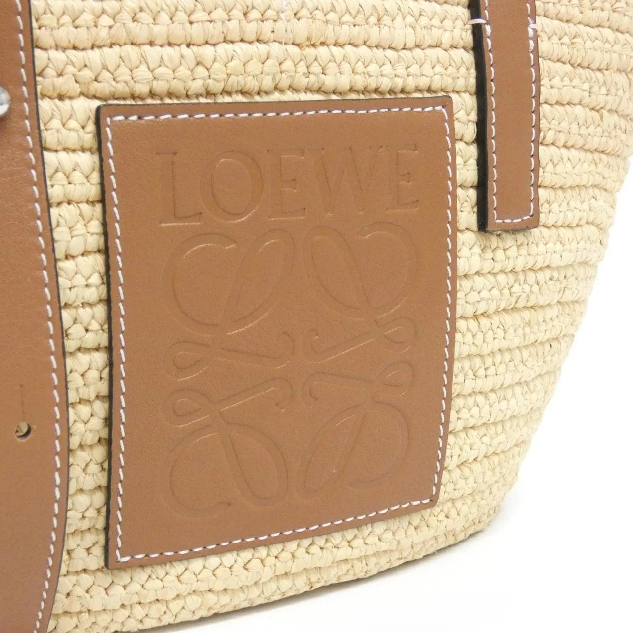 LOEWE Basket A546T37X01 Handbag Black Rank A - Thumbnail 6