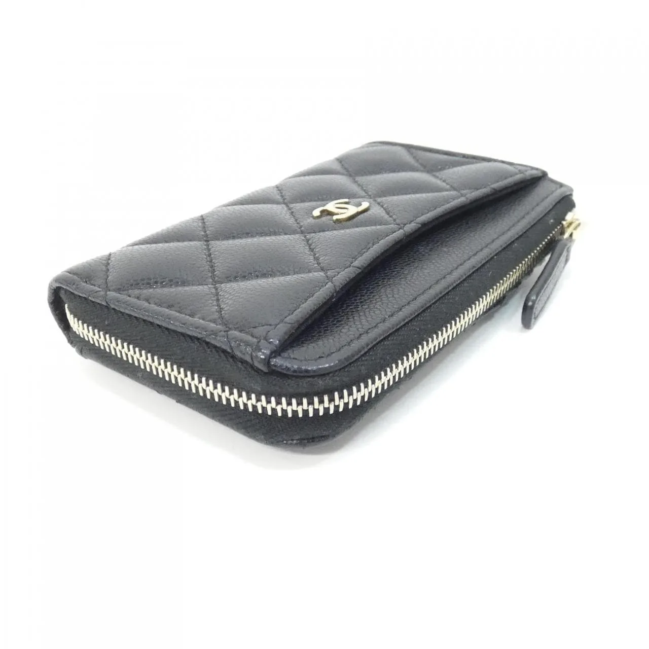CHANEL Timeless Classic AP3179 Card Case Grained Calfskin Black Grained Calfskin Rank A - Thumbnail 3