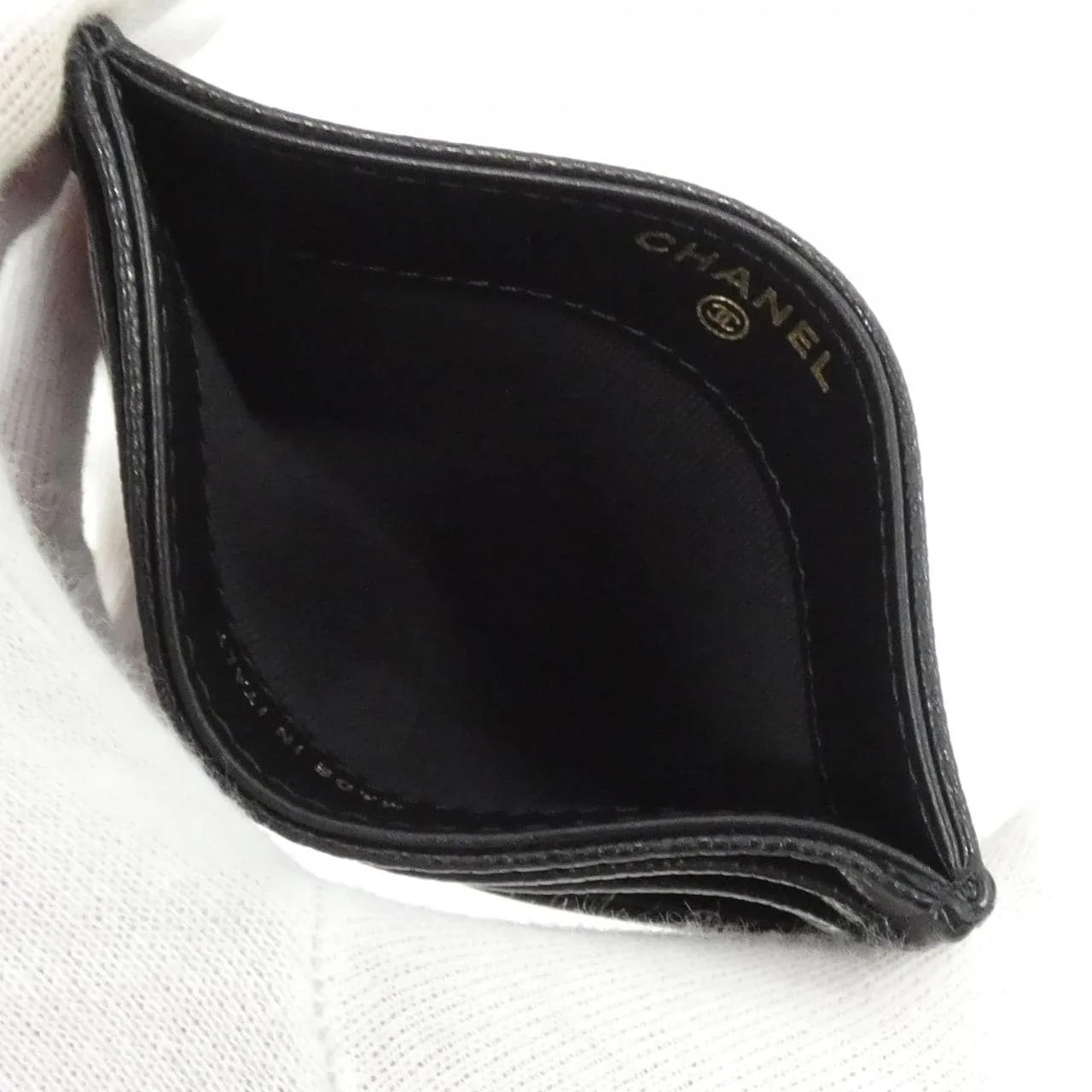 CHANEL AP4706 Card Case Grained Calfskin Black Grained Calfskin Rank A - Thumbnail 3