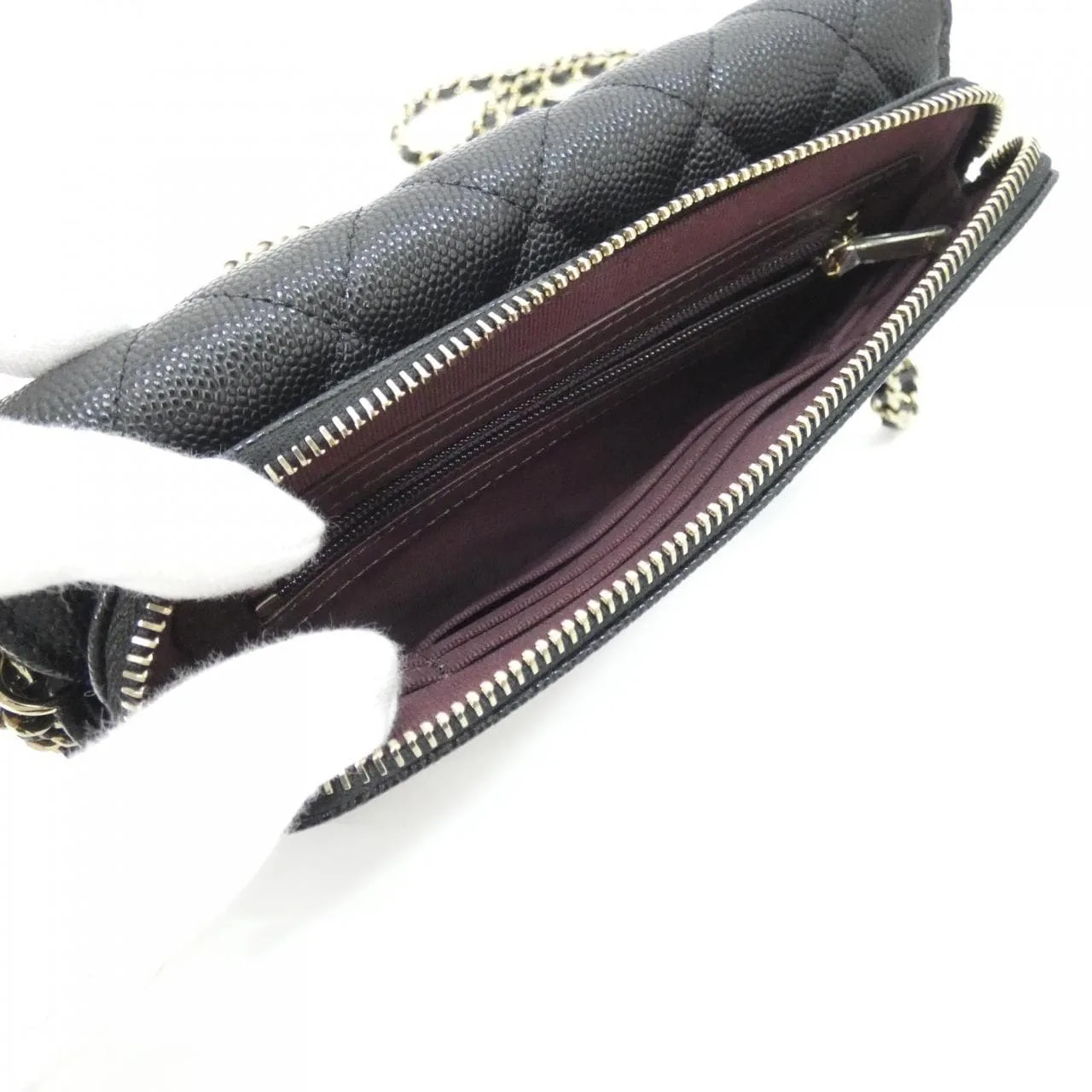 CHANEL Timeless Classic AP2096 Wallet Grained Calfskin Black Grained Calfskin Rank A - Thumbnail 8