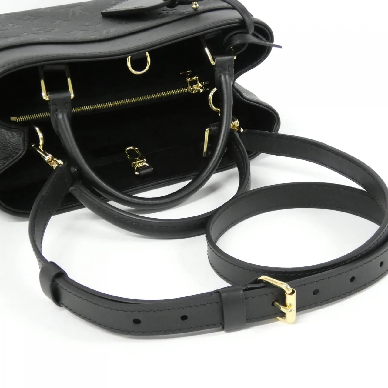 LOUIS VUITTON Avenue M25577 Handbag Monogram 黑色 Monogram 中古品A - 縮圖 5