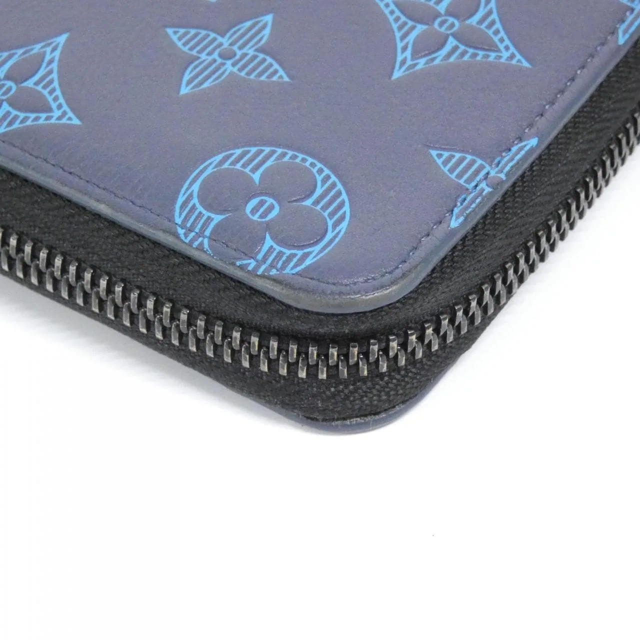 LOUIS VUITTON M82322 Wallet Monogram 深藍色 Monogram 中古品A - 縮圖 4