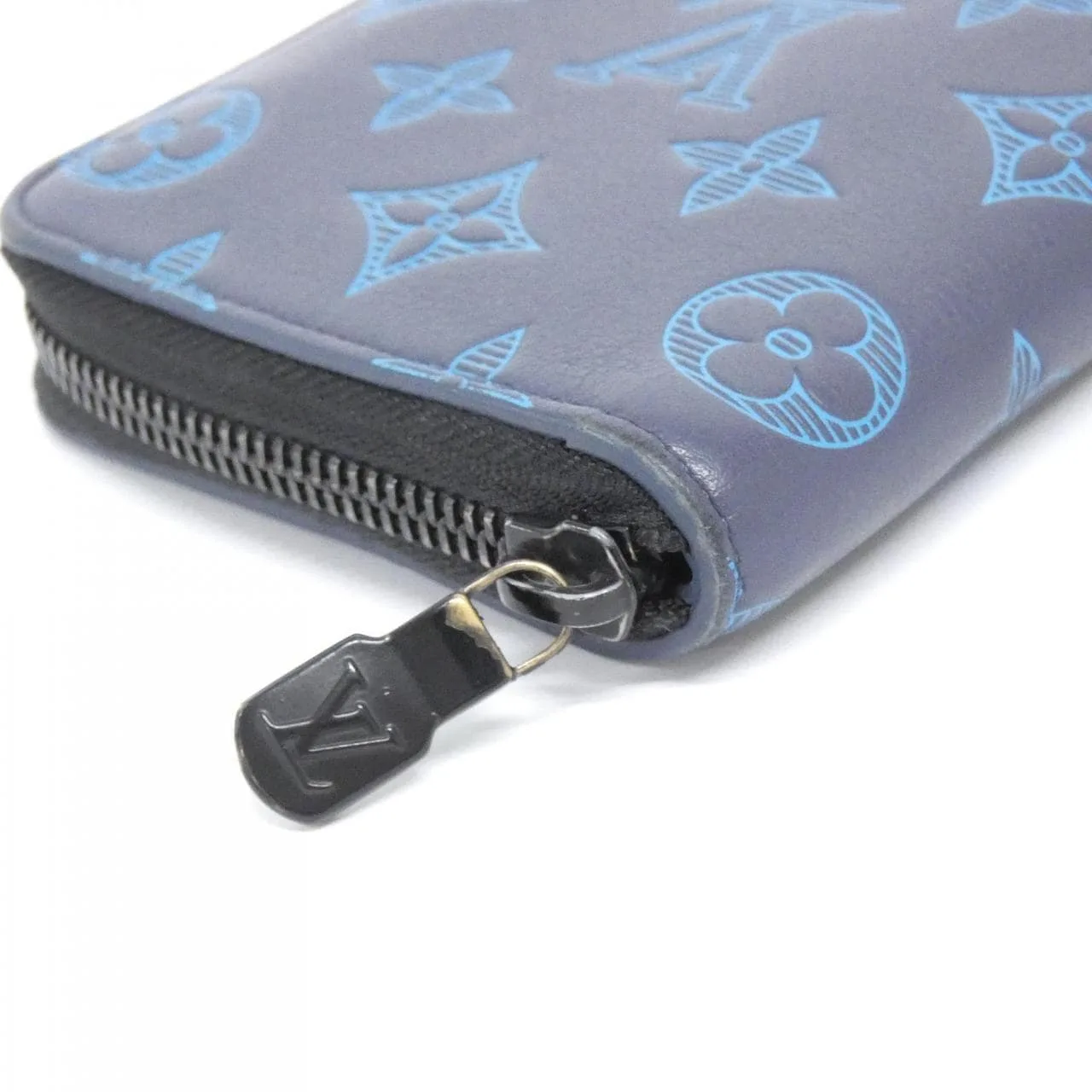 LOUIS VUITTON M82322 Wallet Monogram 深藍色 Monogram 中古品A - 縮圖 5