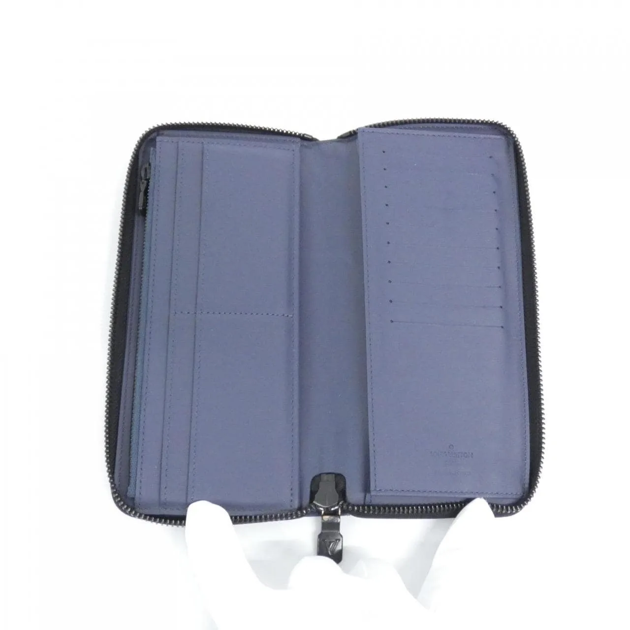 LOUIS VUITTON M82322 Wallet Monogram 深藍色 Monogram 中古品A - 縮圖 6