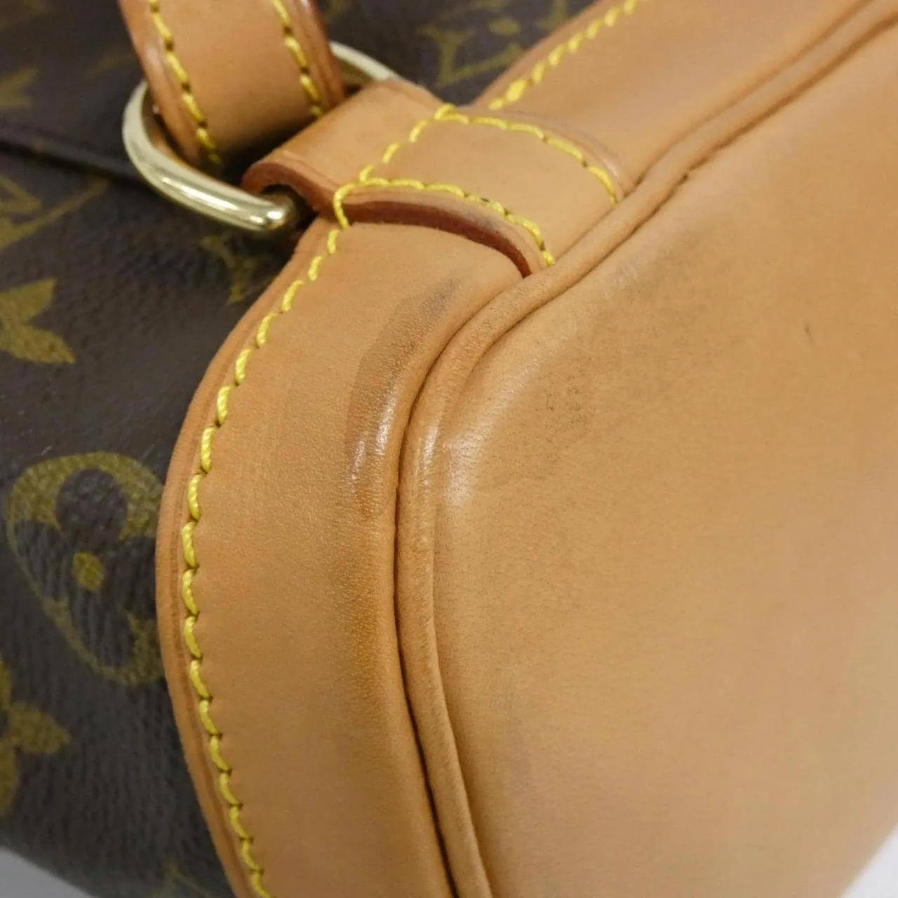 LOUIS VUITTON Montsouris M51137 Backpack Monogram 黑色 Monogram 中古品A - 縮圖 3