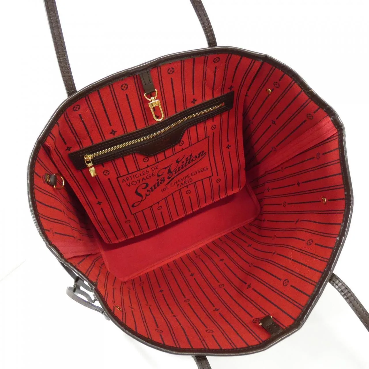 LOUIS VUITTON Neverfull N51105 Tote Damier