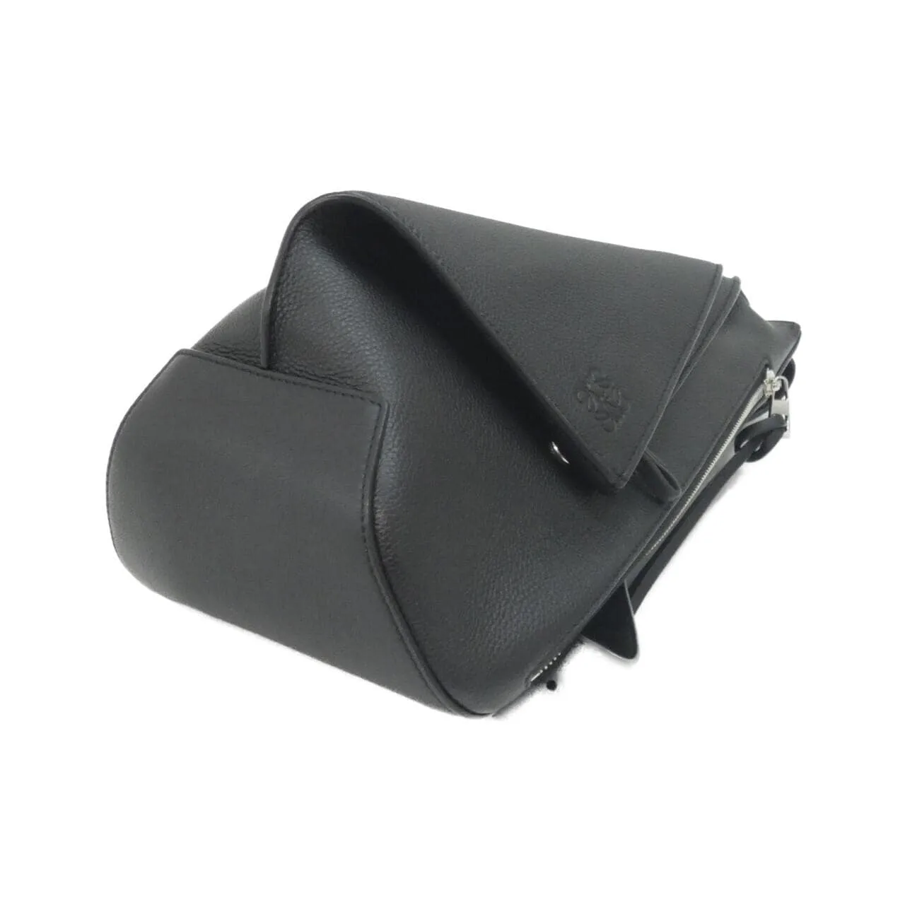 LOEWE Puzzle B511A09X12 Shoulder 黑色 中古品A - 縮圖 3