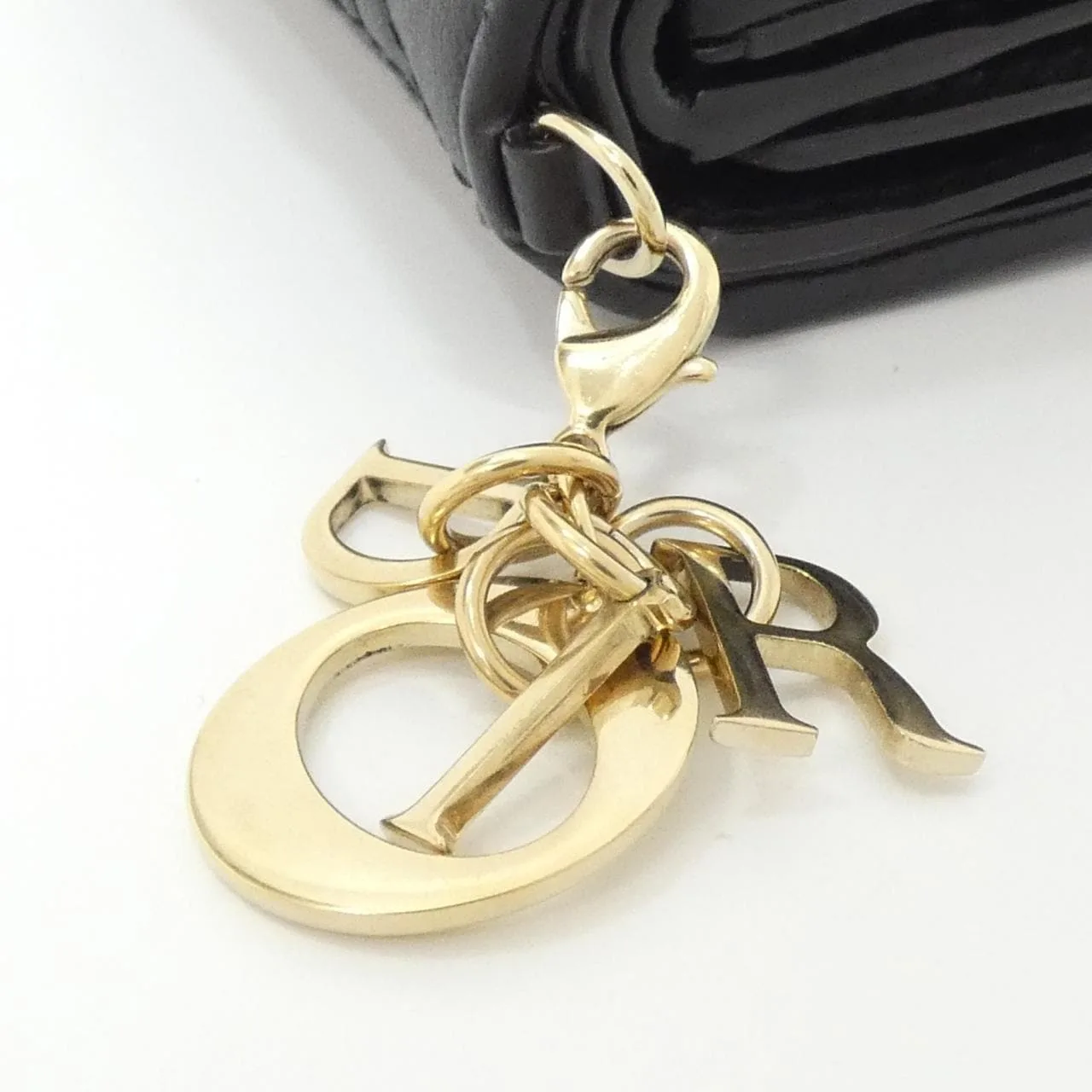 DIOR Lady Dior S0181ONMJ Wallet Lambskin 黑色 羊皮 中古品A - 縮圖 3