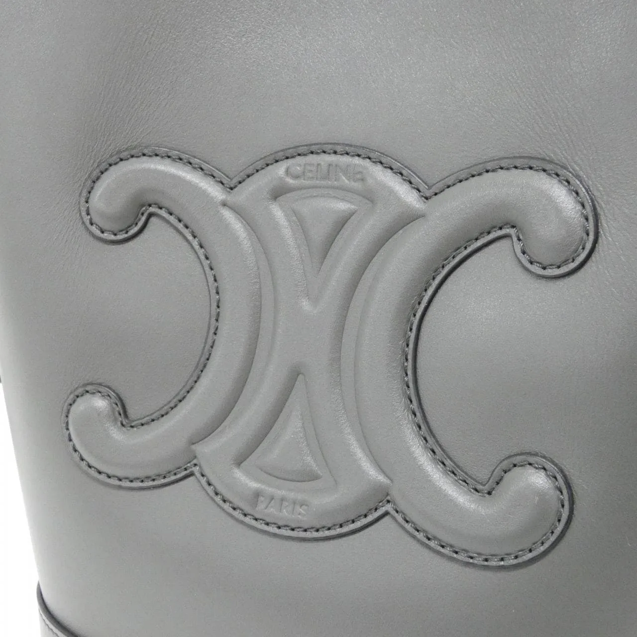 CELINE Triomphe 198243DU3 Shoulder 黑色 中古品A - 縮圖 4