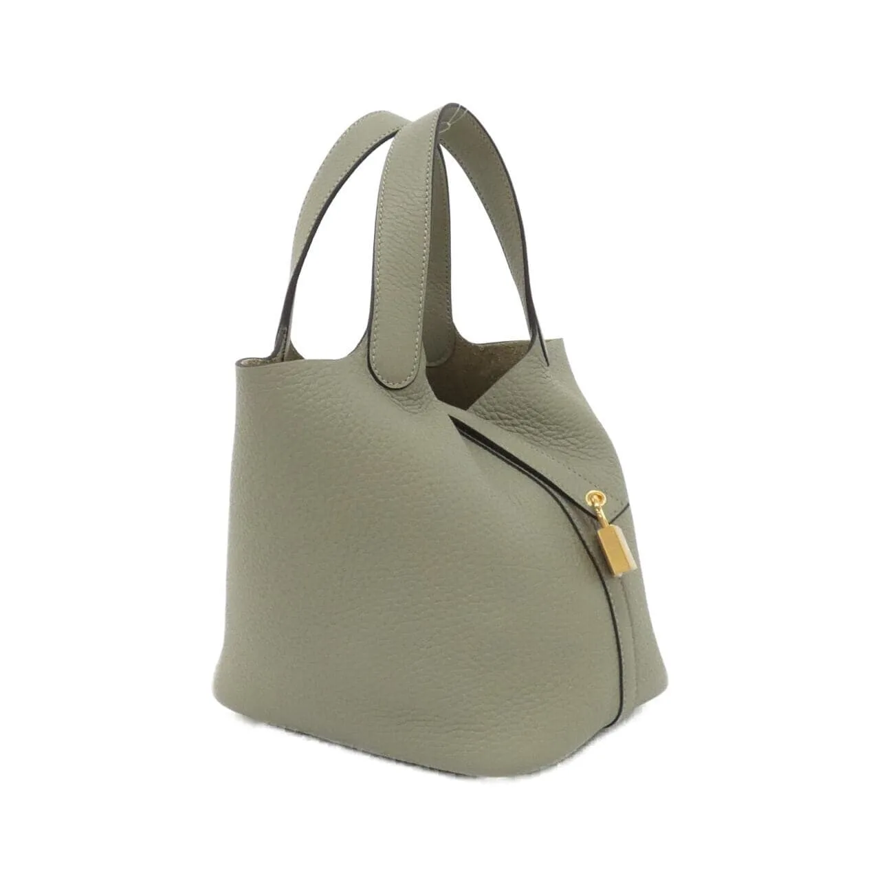 HERMES Picotin 056289CC Handbag Clemence