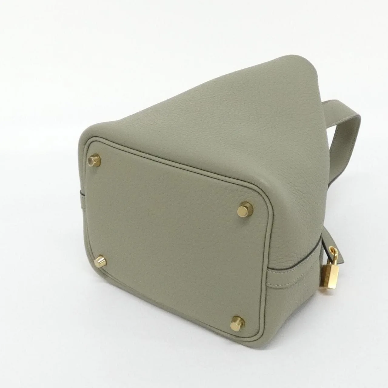 HERMES Picotin 056289CC Handbag Clemence Clemence Leather Unused - Thumbnail 2