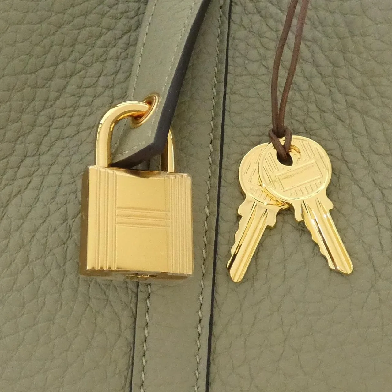 HERMES Picotin 056289CC Handbag Clemence Clemence Leather Unused - Thumbnail 3