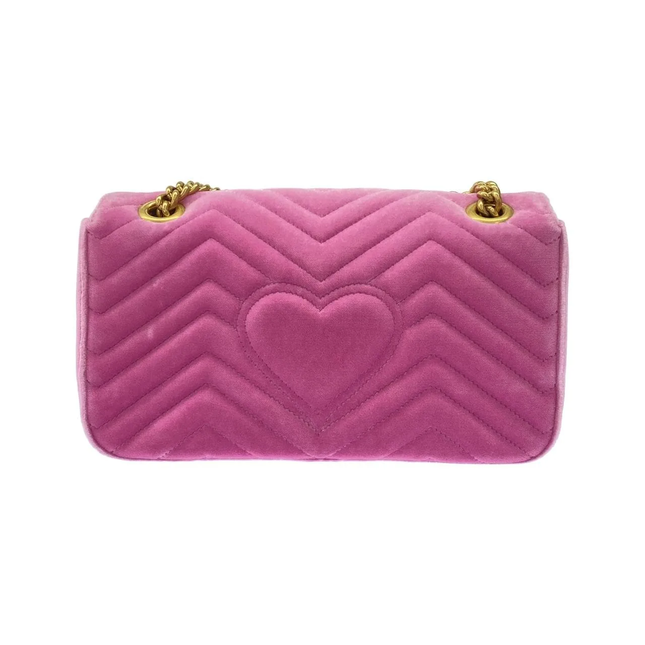 GUCCI Marmont 443497 9FRQT 肩背包 金色 中古品A - 縮圖 2