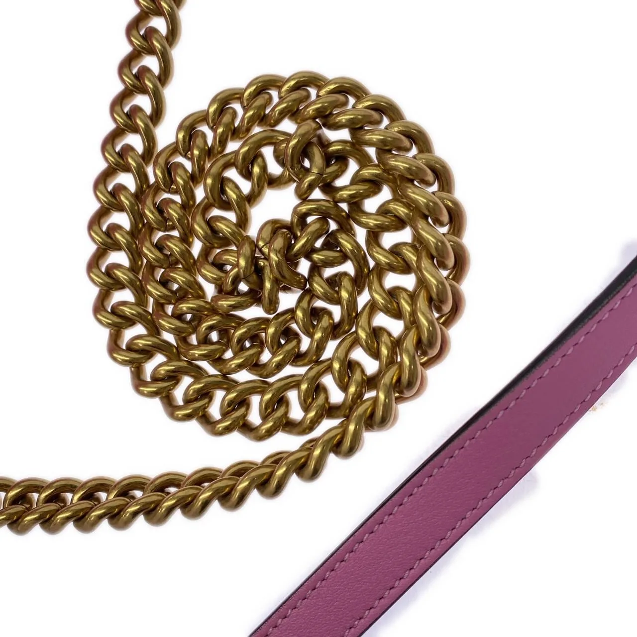 GUCCI Marmont 443497 9FRQT 肩背包 金色 中古品A - 縮圖 6