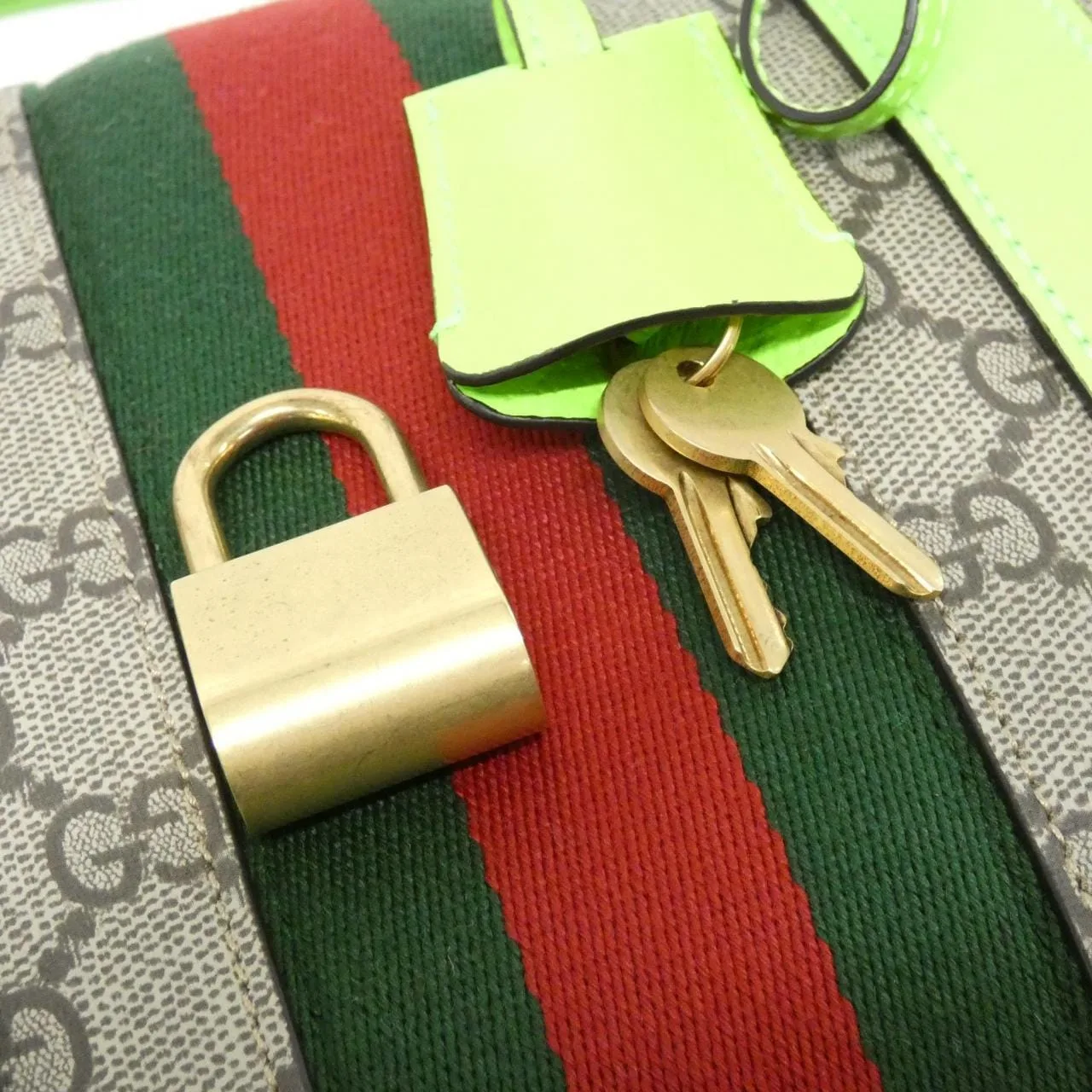 GUCCI 724642 Boston Canvas 米色 帆布 中古品A - 縮圖 5