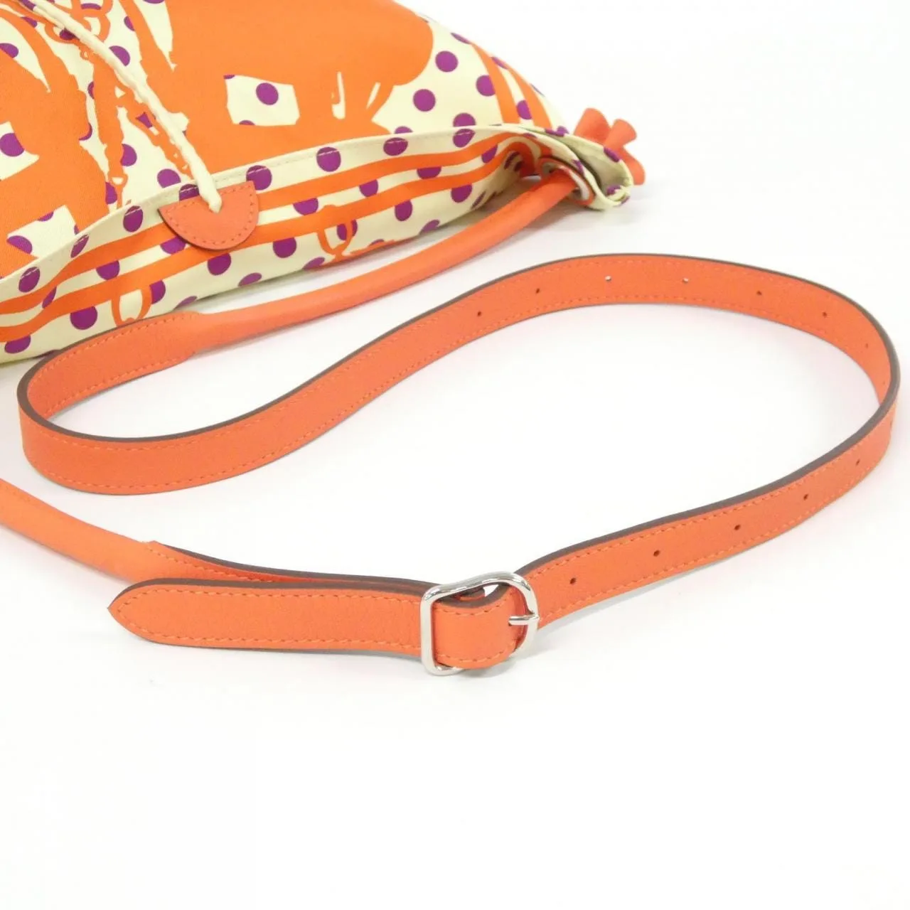 HERMES Silky City Shoulder Swift Black Swift Leather Rank A - Thumbnail 8