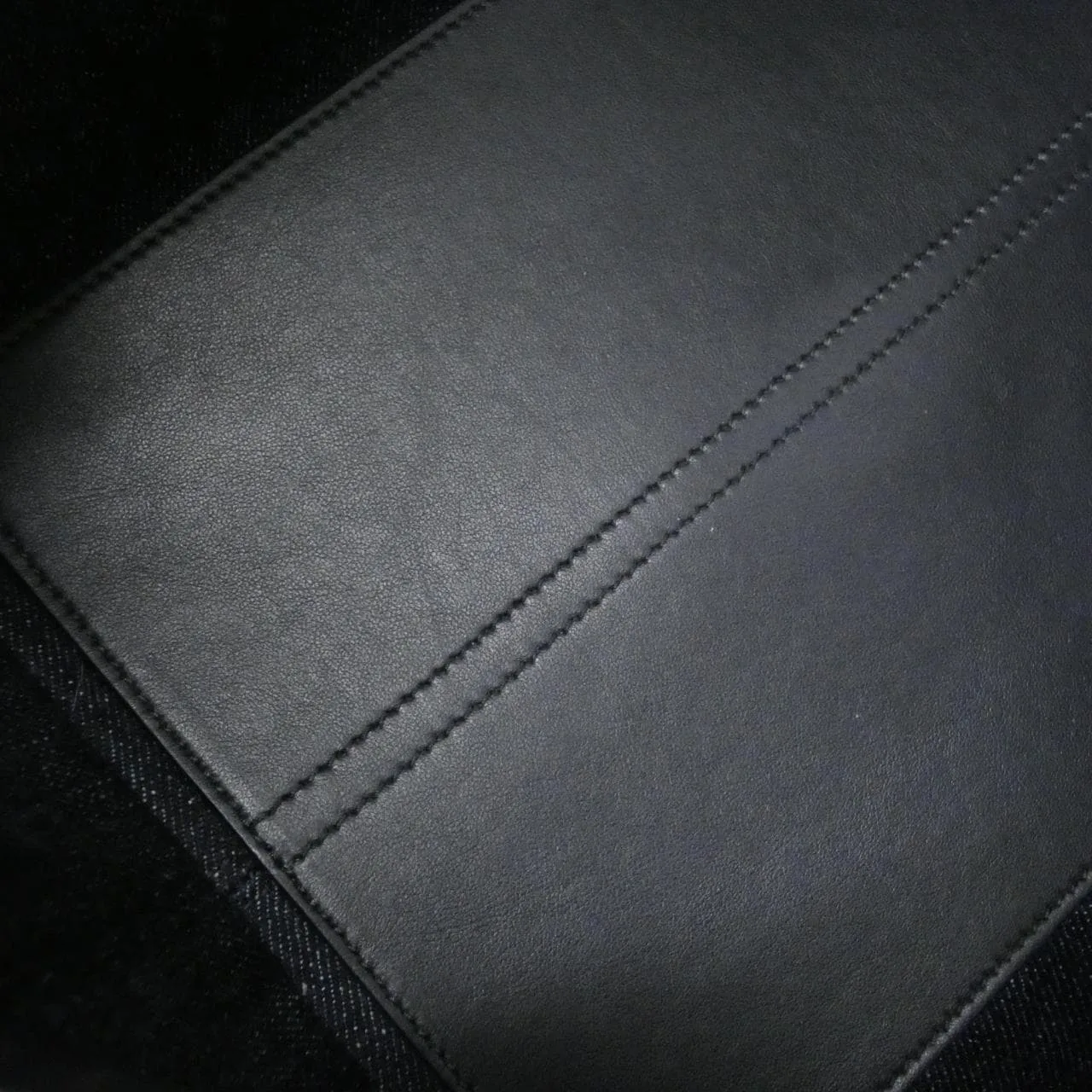 DIOR Toujours M2821ODCZ Handbag Denim 黑色 牛仔布 中古品A - 縮圖 9