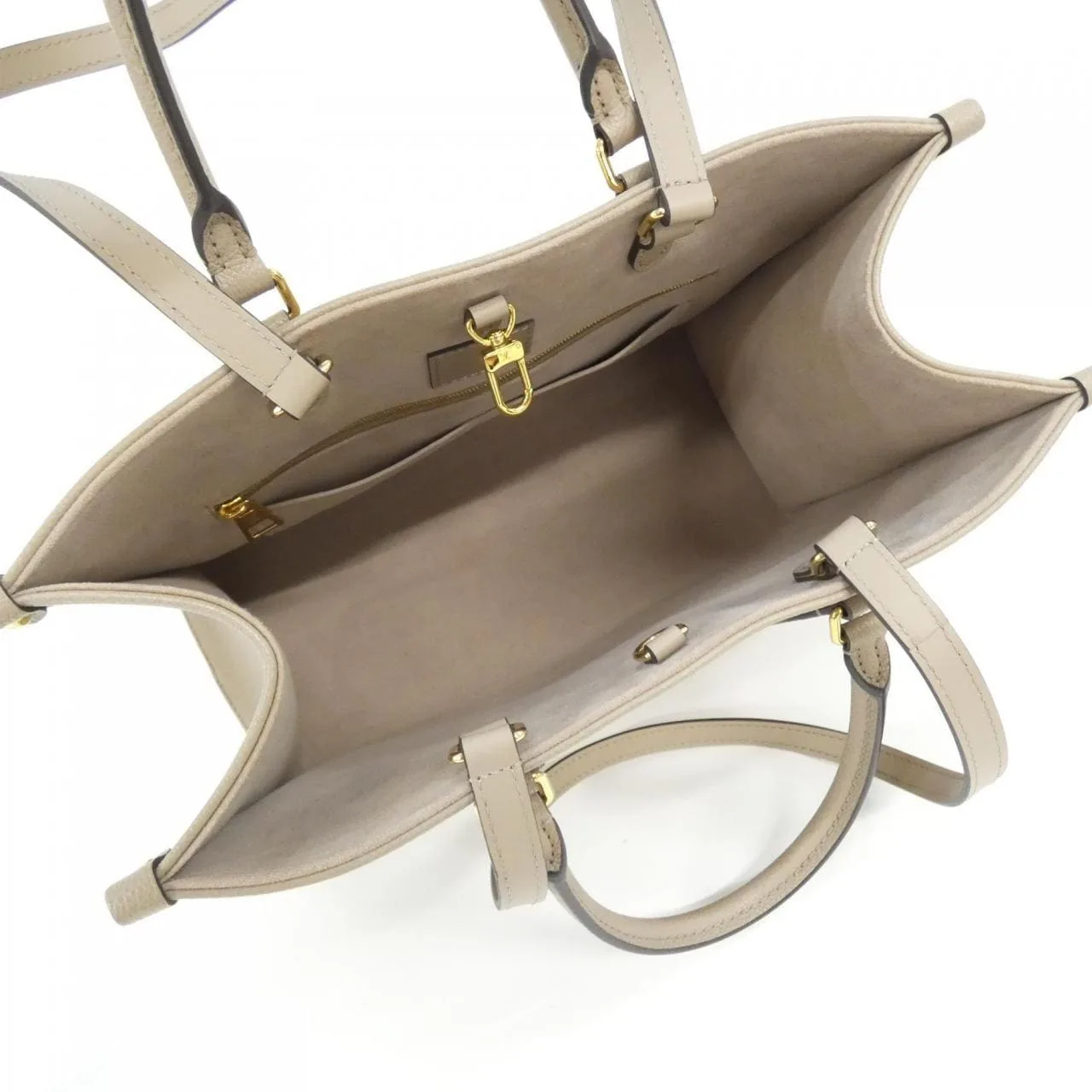 LOUIS VUITTON OnTheGo M45494 Handbag Monogram 黑色 Monogram 中古品A - 縮圖 5