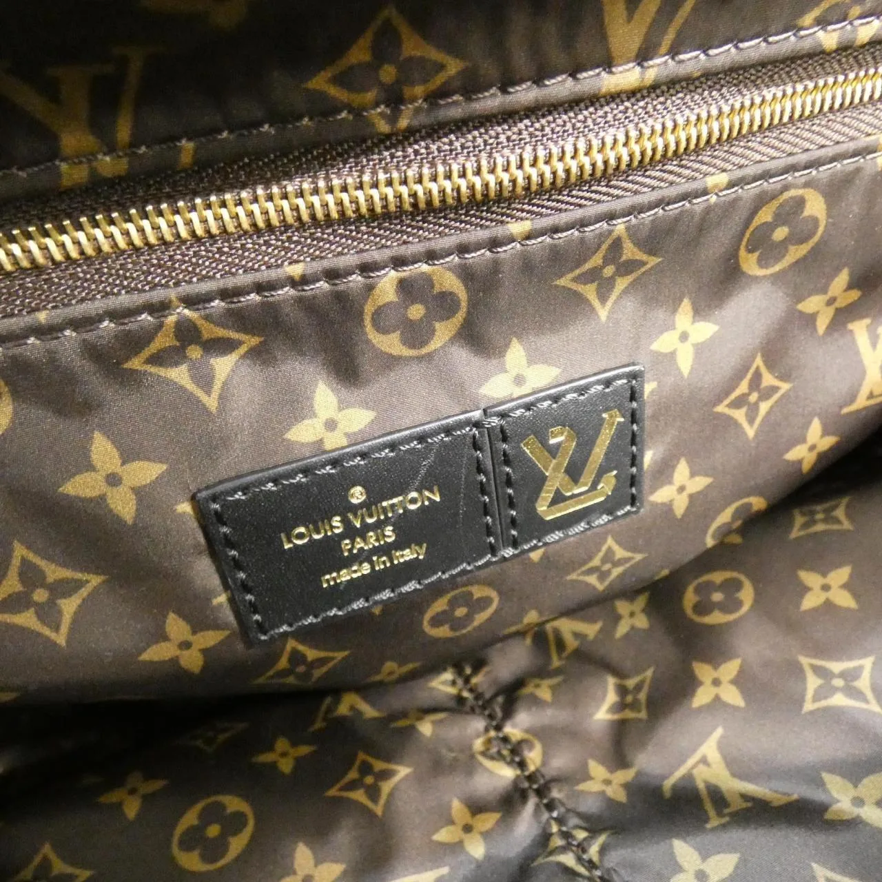 LOUIS VUITTON OnTheGo M59005 Handbag Monogram 黑色 Monogram 中古品A - 縮圖 6