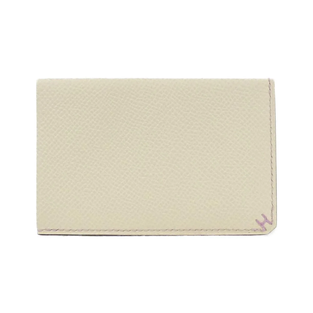 HERMES 083602CA Card Case Epsom Black