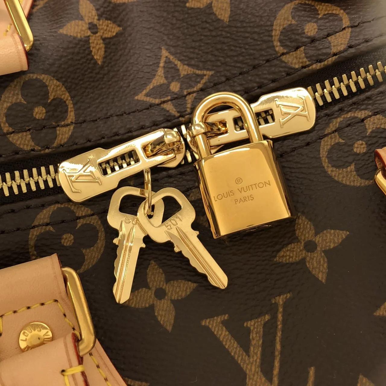 LOUIS VUITTON Speedy M41113 Boston Monogram 黑色 Monogram 中古品A - 縮圖 3