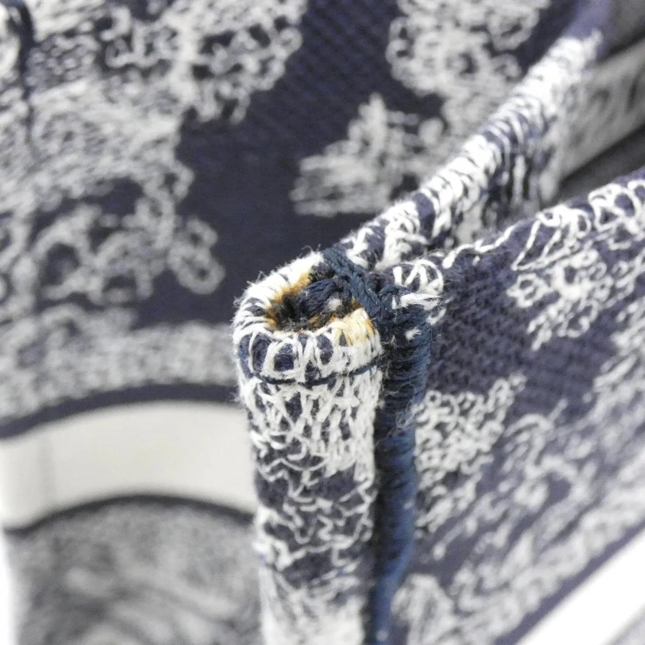 DIOR Book Tote M1265ZRGO 托特包 帆布 藍色 帆布 中古品A - 縮圖 6