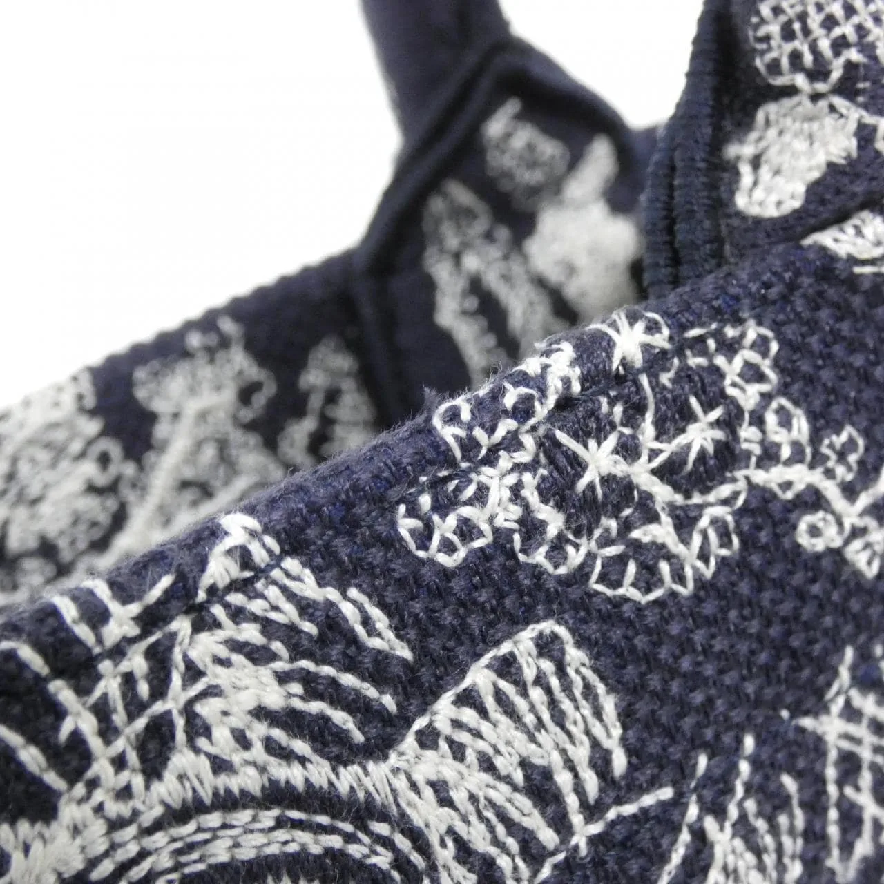 DIOR Book Tote M1265ZRGO 托特包 帆布 藍色 帆布 中古品A - 縮圖 7