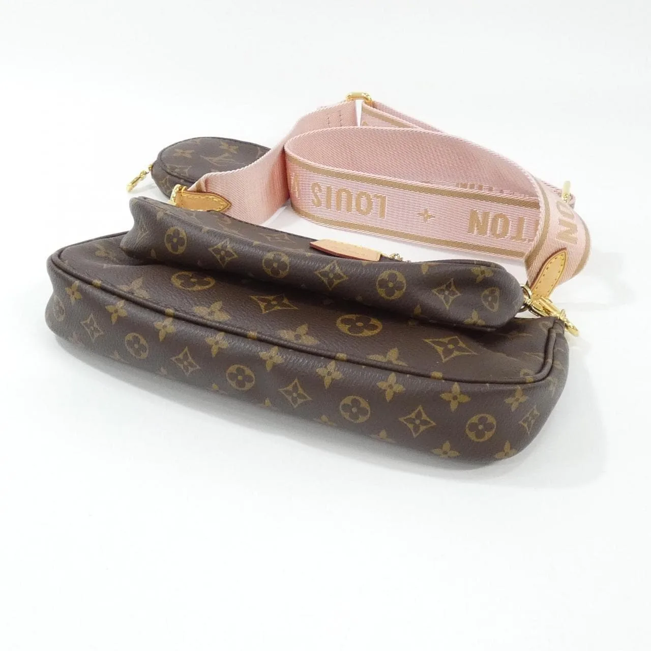 LOUIS VUITTON Pochette M44840 Shoulder Monogram 黑色 Monogram 中古品A - 縮圖 3