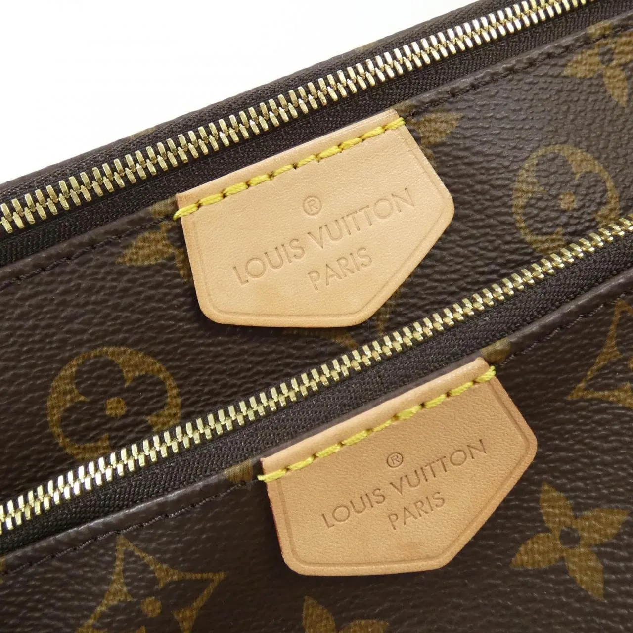 LOUIS VUITTON Pochette M44840 Shoulder Monogram 黑色 Monogram 中古品A - 縮圖 4