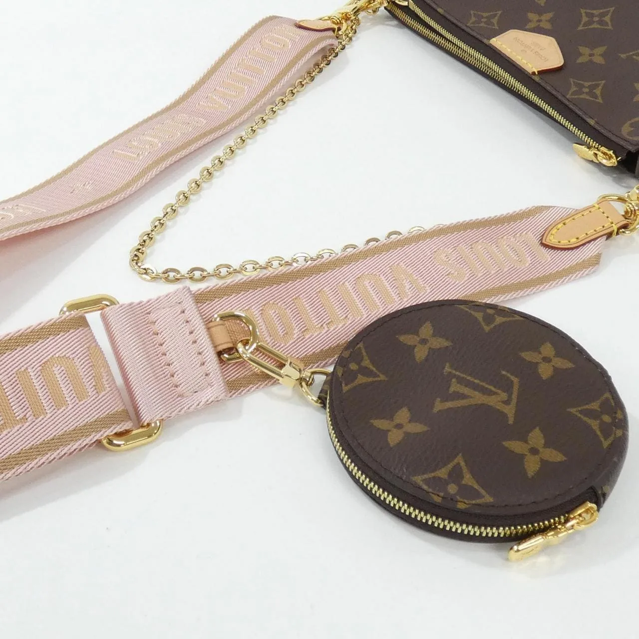 LOUIS VUITTON Pochette M44840 Shoulder Monogram 黑色 Monogram 中古品A - 縮圖 5