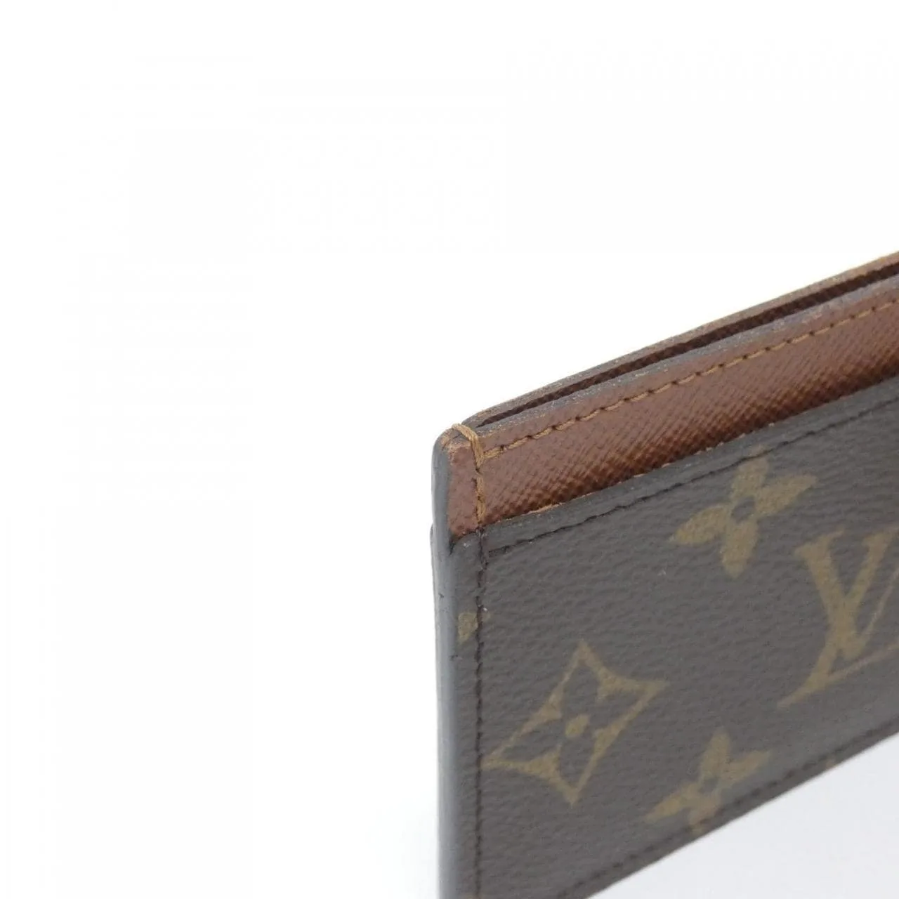 LOUIS VUITTON M61733 Card Case Monogram 黑色 Monogram 中古品A - 縮圖 2