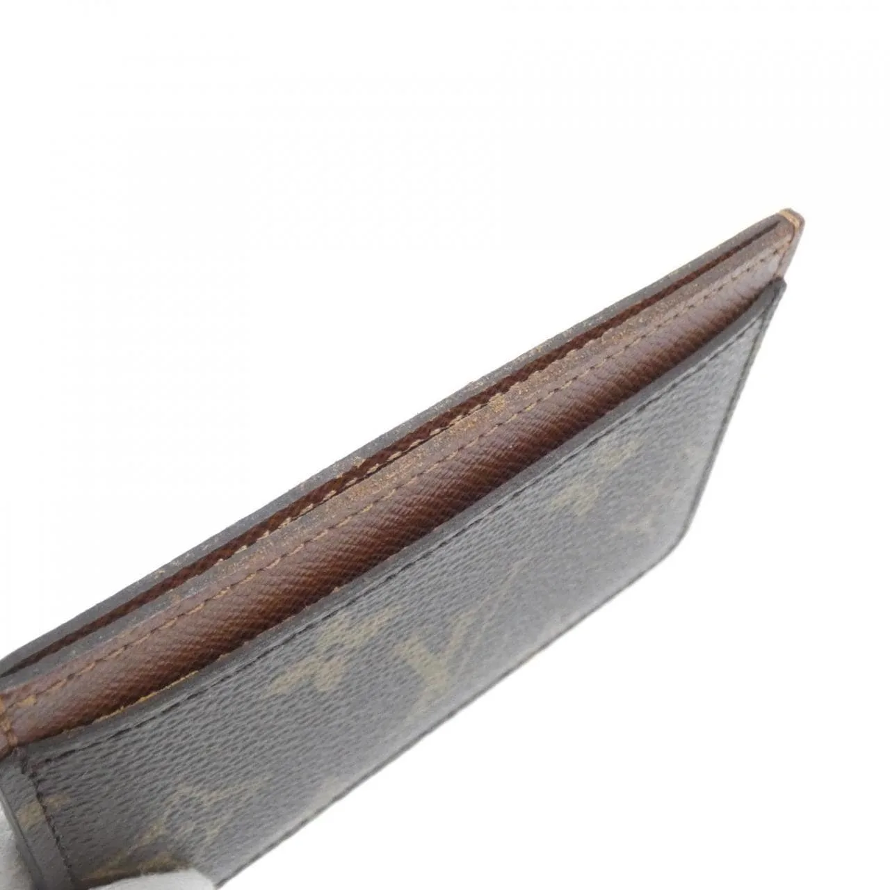 LOUIS VUITTON M61733 Card Case Monogram 黑色 Monogram 中古品A - 縮圖 3