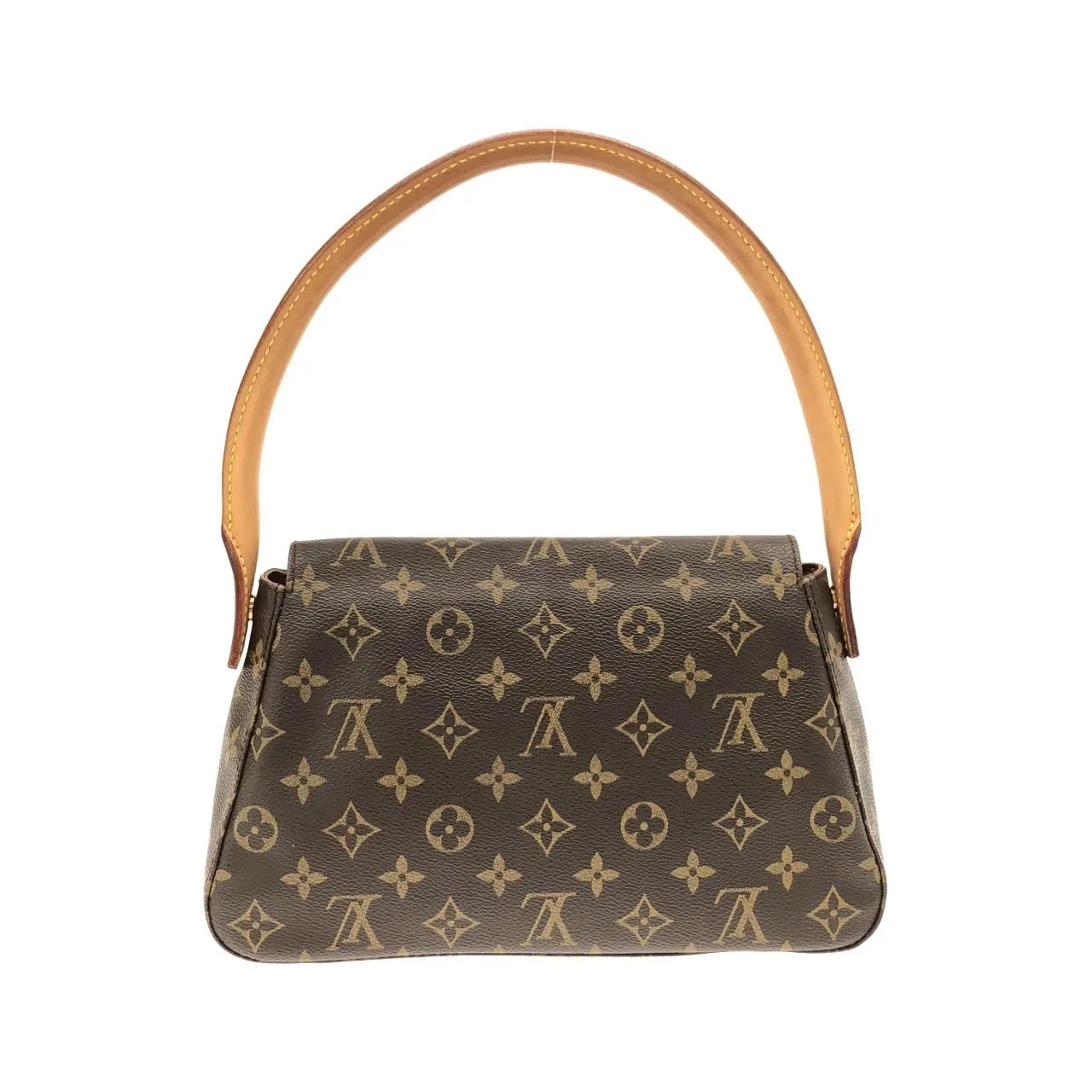 LOUIS VUITTON Looping M51147 Shoulder Monogram 黑色 Monogram 中古品A - 縮圖 2