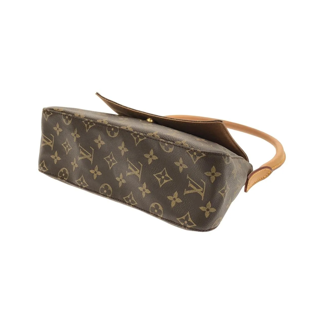 LOUIS VUITTON Looping M51147 Shoulder Monogram 黑色 Monogram 中古品A - 縮圖 3