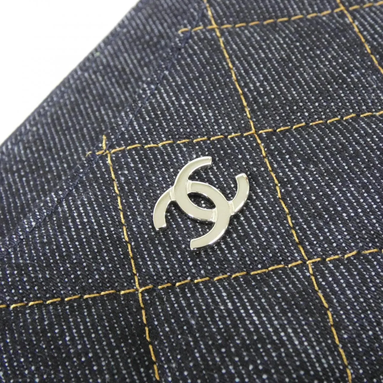 CHANEL Timeless Classic AP3179 Card Case Denim 藍色 牛仔布 中古品A - 縮圖 4