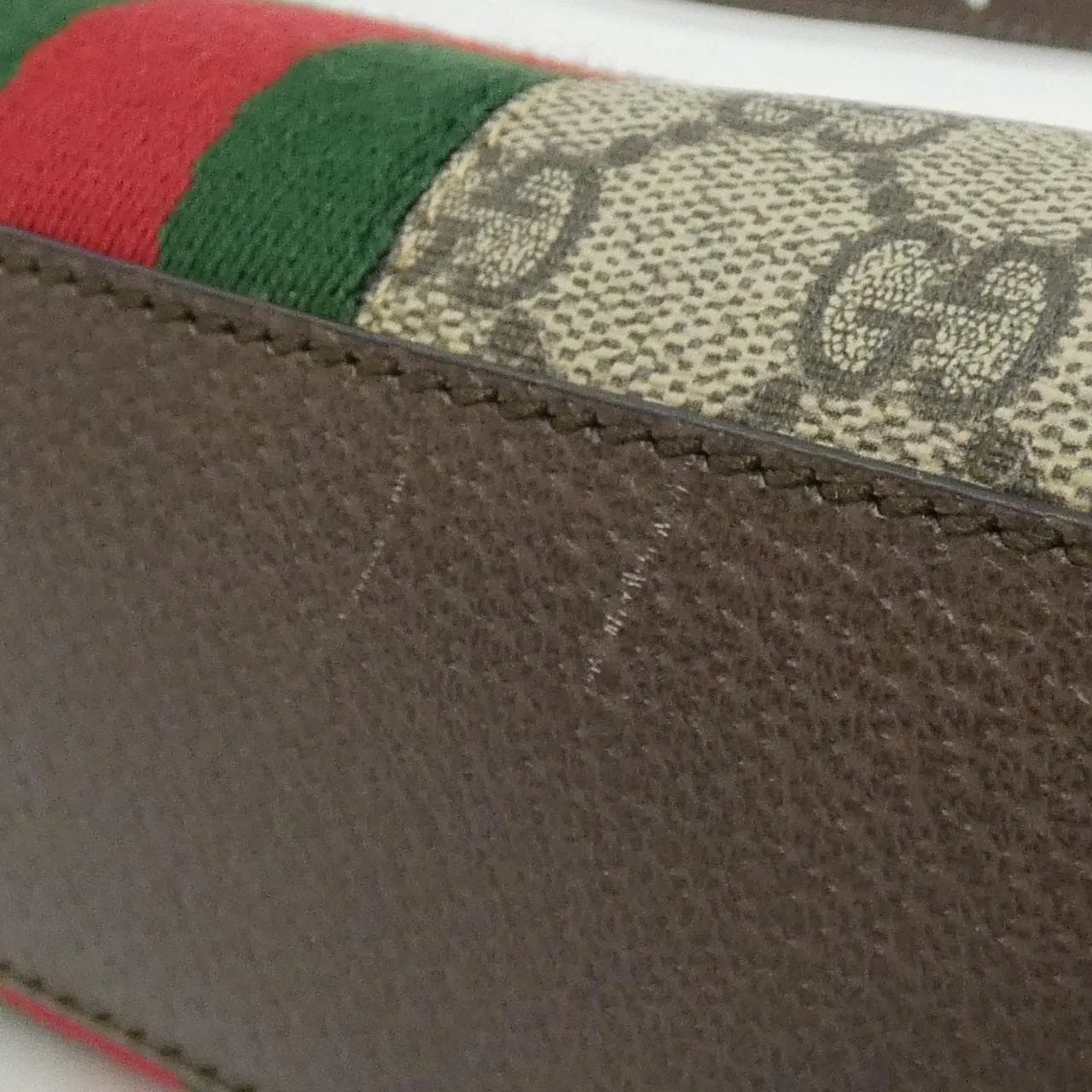 GUCCI Ophidia 499621 K05NG Shoulder Canvas 黑色 帆布 中古品A - 縮圖 4