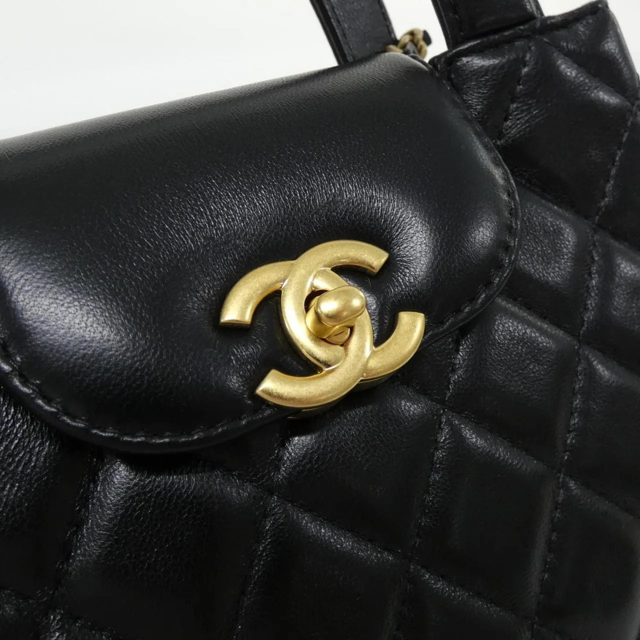 CHANEL AS4416 Handbag Lambskin Black Lambskin Rank A - Thumbnail 4