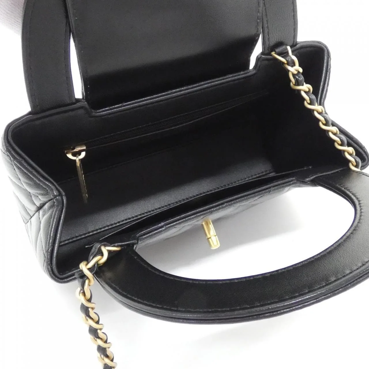 CHANEL AS4416 Handbag Lambskin Black Lambskin Rank A - Thumbnail 6