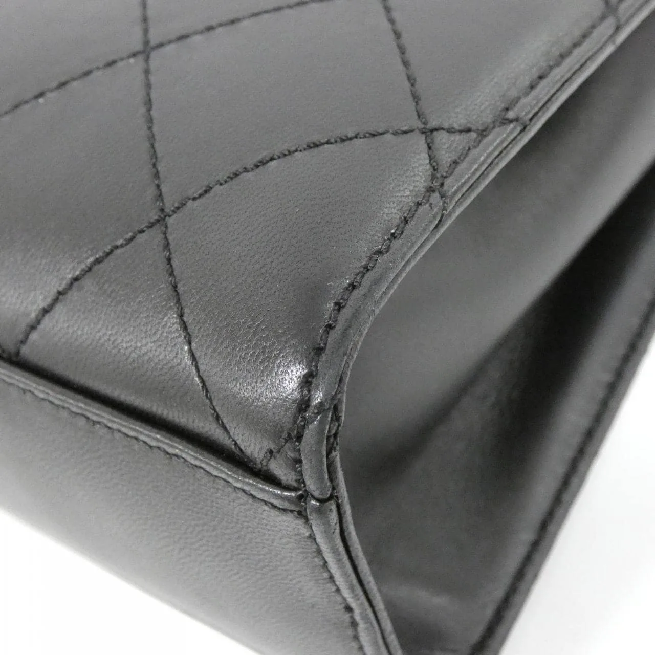 CHANEL Shoulder Lambskin Black Lambskin Rank A - Thumbnail 3