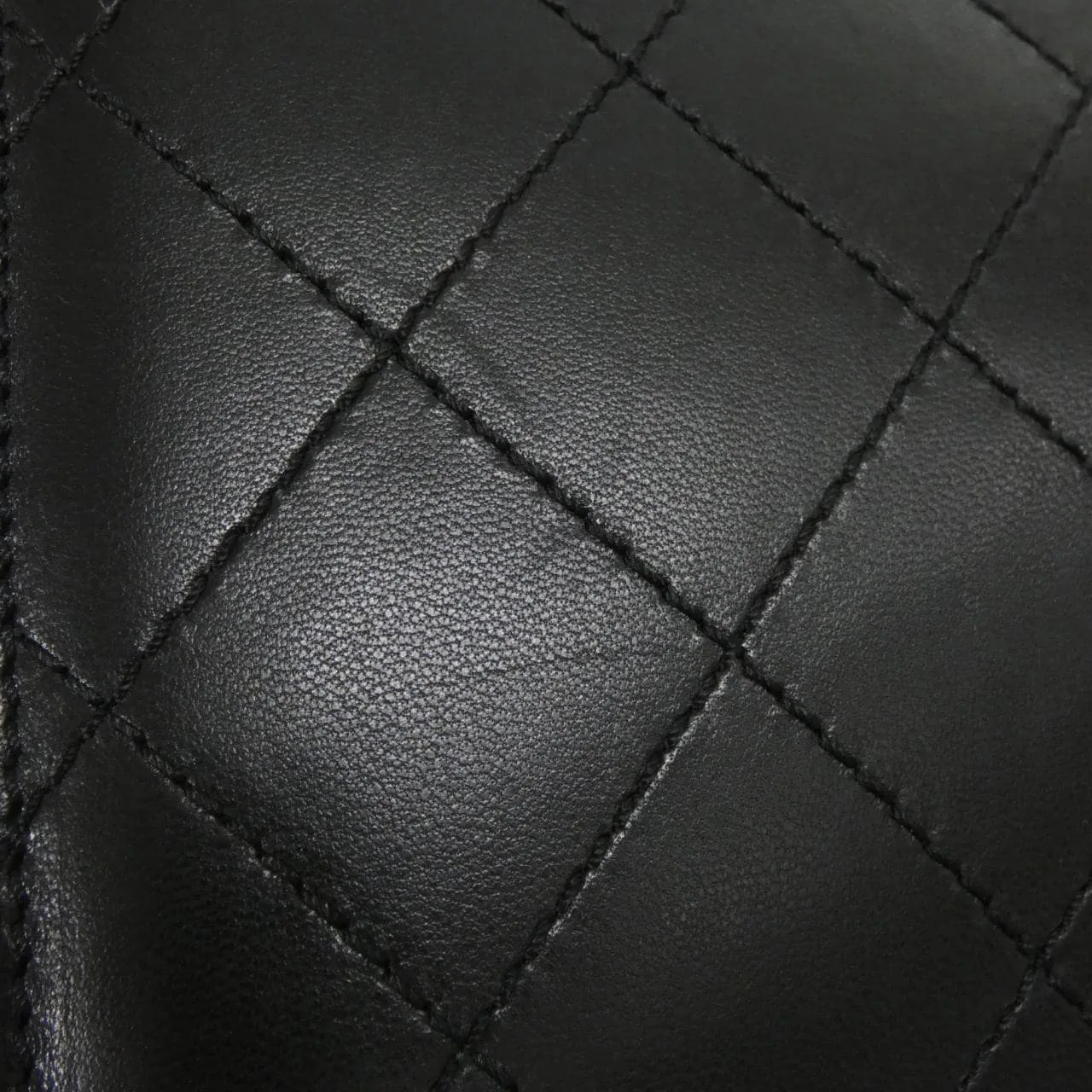 CHANEL Shoulder Lambskin Black Lambskin Rank A - Thumbnail 6