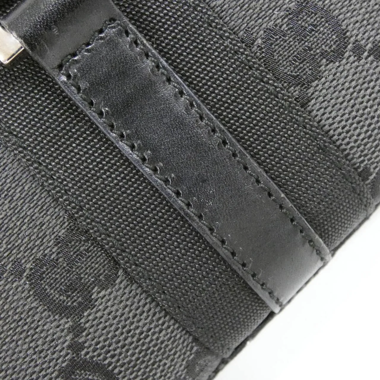 GUCCI 001 3734 肩背包 帆布 黑色 帆布 中古品B - 縮圖 5