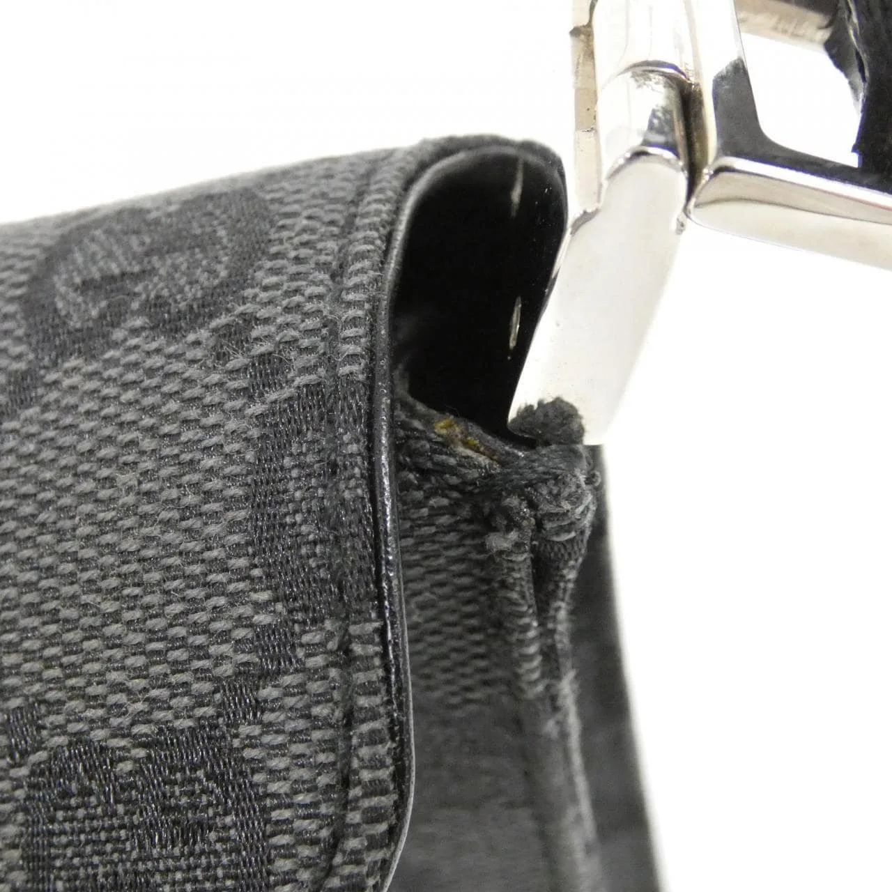 GUCCI 001 3734 肩背包 帆布 黑色 帆布 中古品B - 縮圖 6