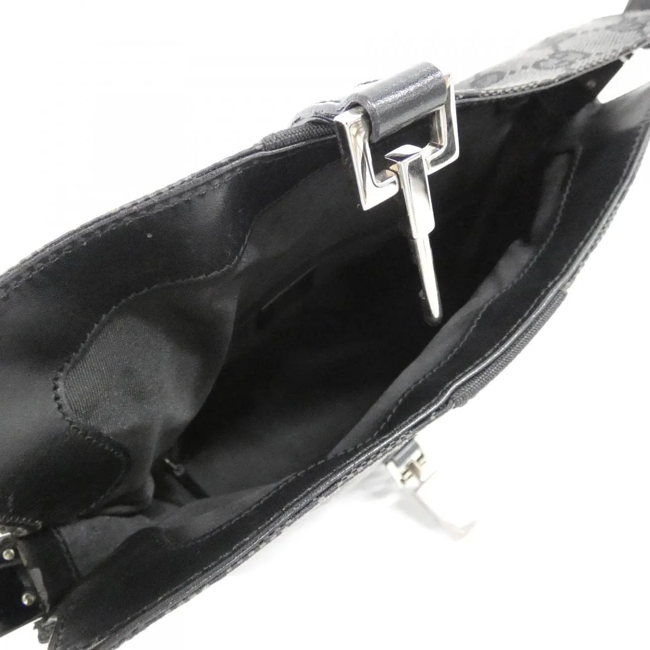 GUCCI 001 3734 肩背包 帆布 黑色 帆布 中古品B - 縮圖 9