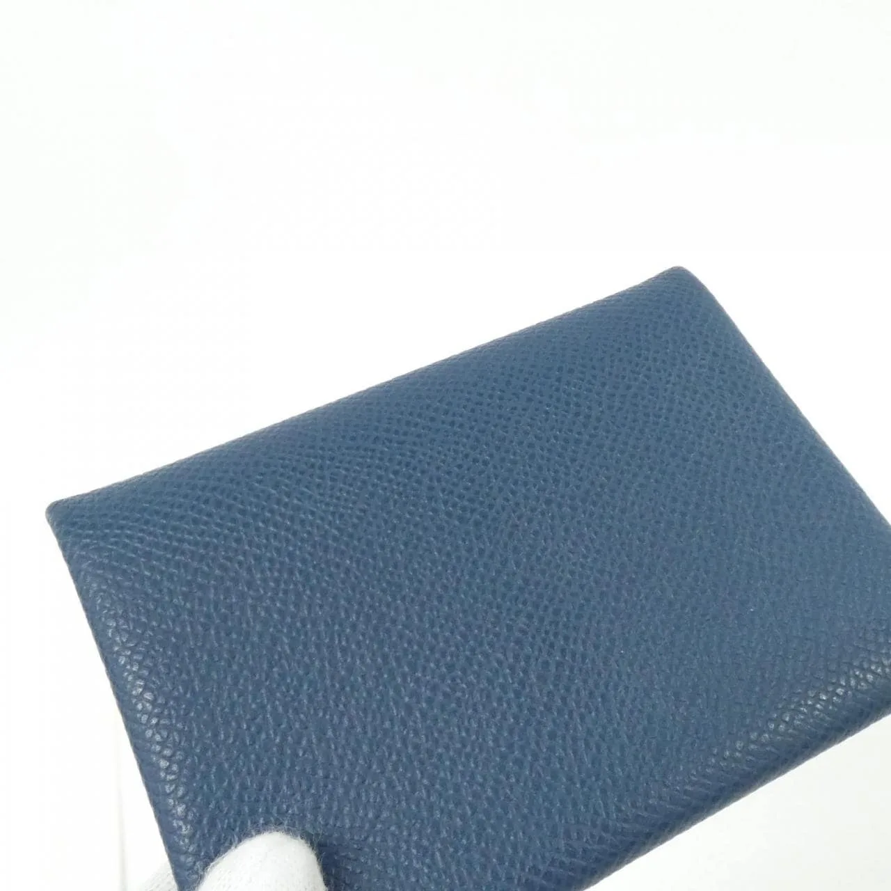 HERMES 083035CK Coin Case Epsom 藍色 Epsom 皮 中古品A - 縮圖 2