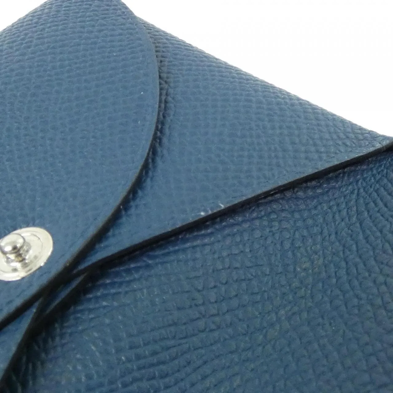 HERMES 083035CK Coin Case Epsom 藍色 Epsom 皮 中古品A - 縮圖 10