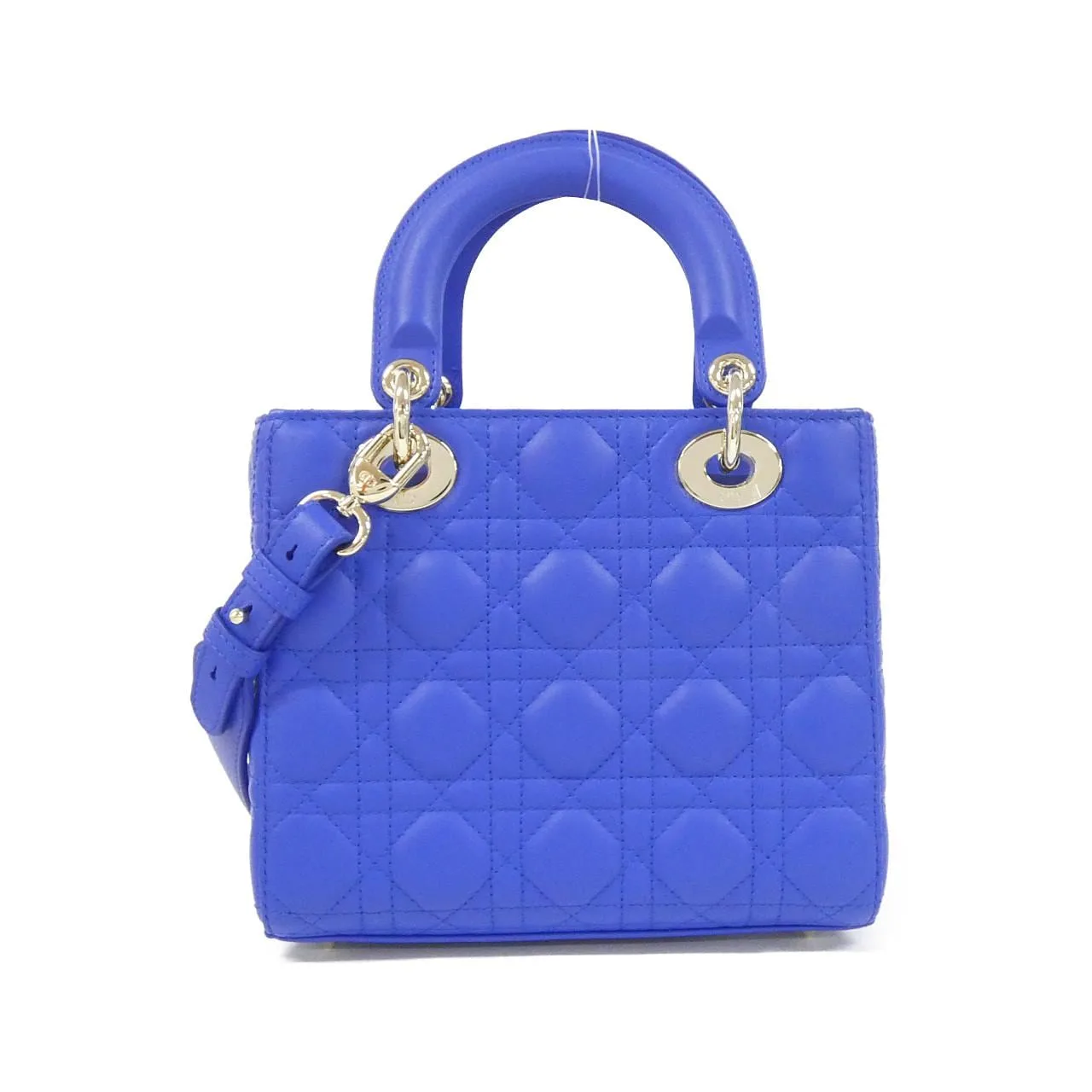 DIOR Lady Dior M05380OCEA Handbag Lambskin 黑色 羊皮 中古品A - 縮圖 2